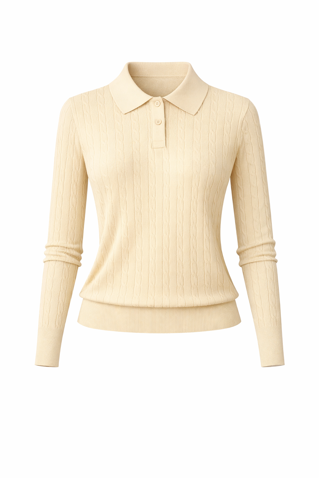 Elise | polo in maglia fine elasticizzata